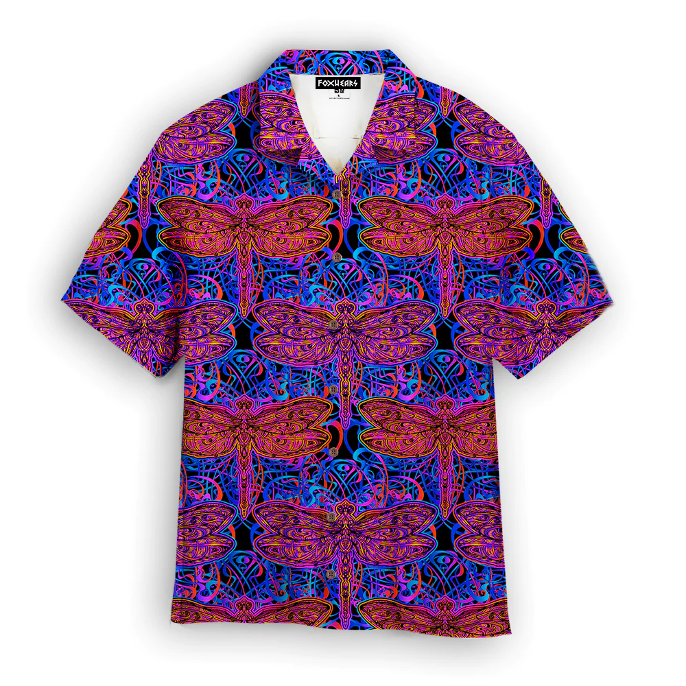 Indian Mandala Dragonfly Trendy Hawaiian Shirt For Aloha Shirt