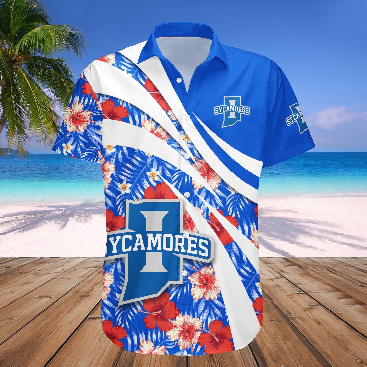 Indiana State Sycamores Hawaii Shirt Hibiscus Sport Style – NCAA
