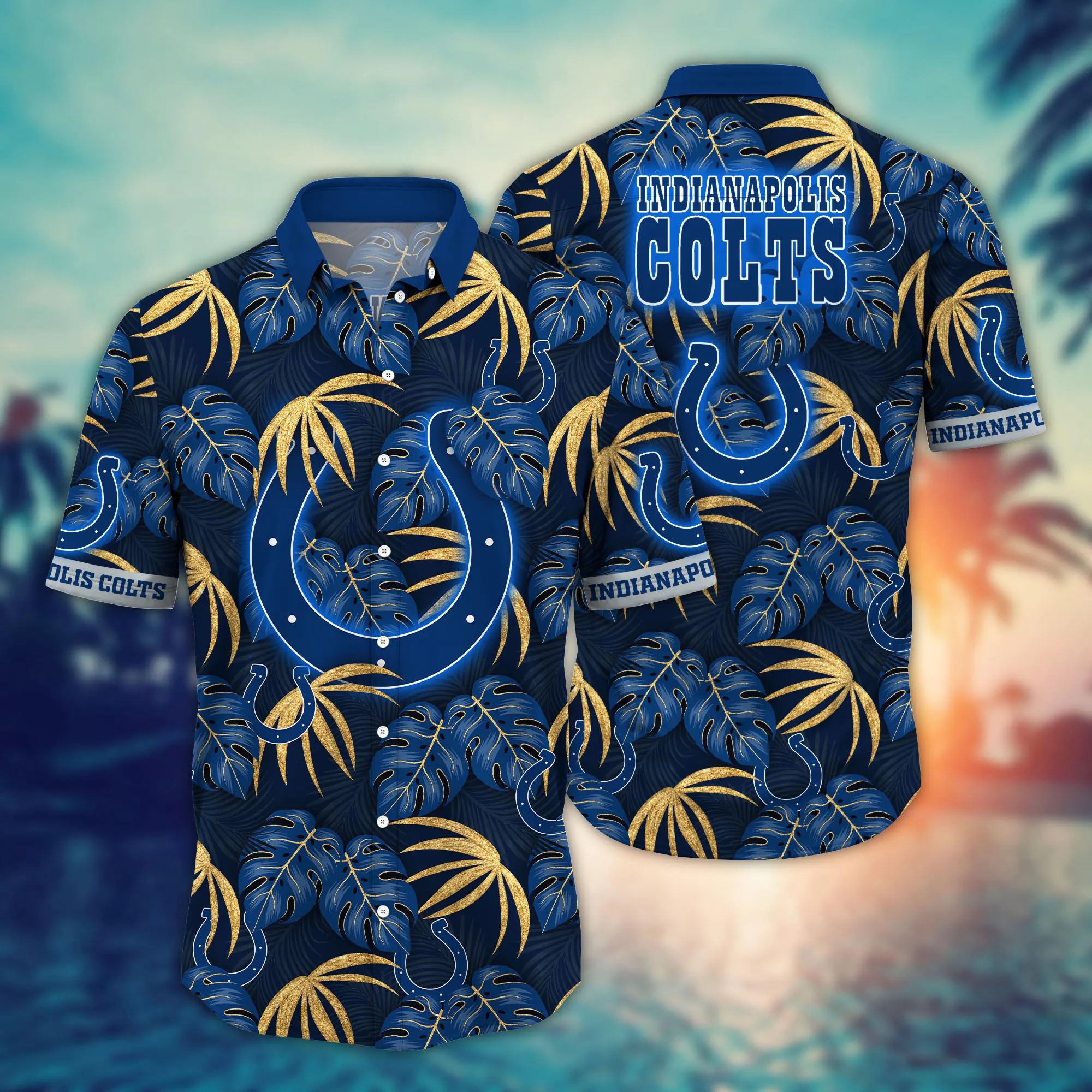 Indianapolis Colts NFL Hawaiian Shirt Balmy Aloha Shirt Indianapolis Colts NFL Hawaiian Shirt Balmy Aloha Shirt