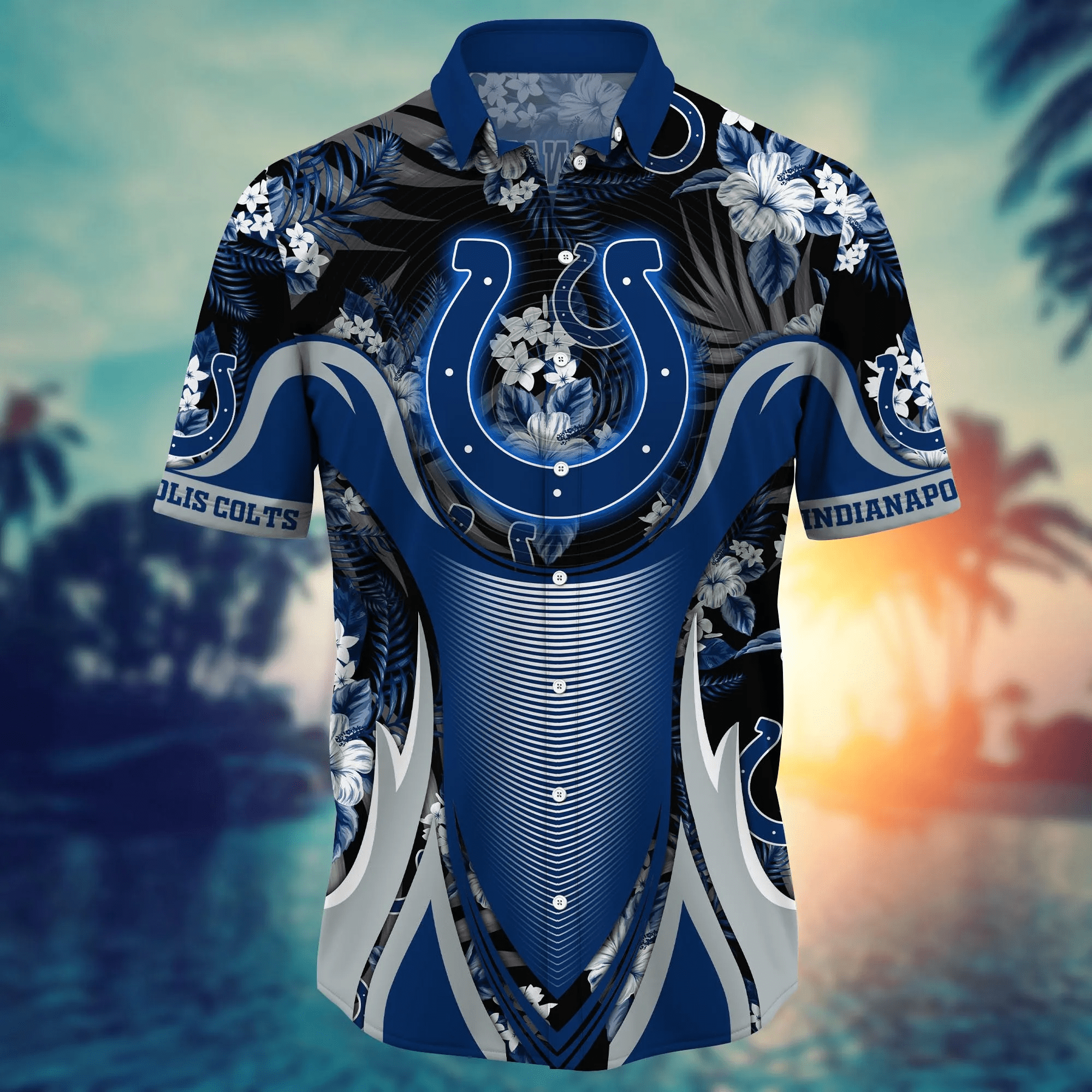 Indianapolis Colts NFL Hawaiian Shirt Vacation Time Aloha Shirt