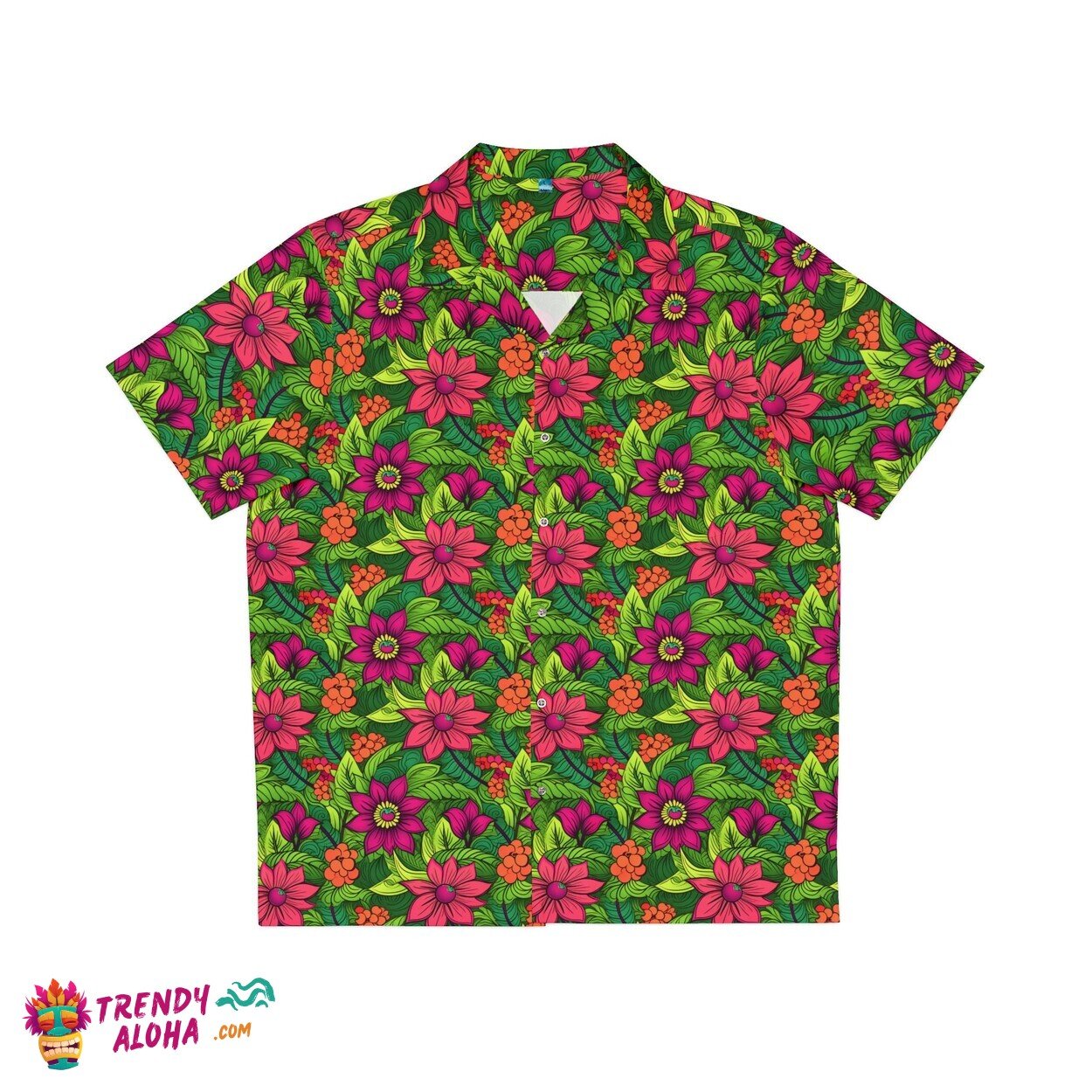 Inner Nerd Style Embrace Geek-Chic Tropics Floral Hawaiian Shirt