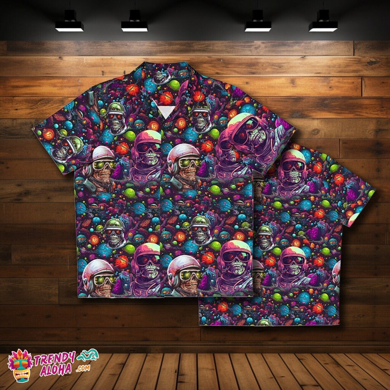 Interstellar Undead Invasion Men’s Space Theme Horror Shirt