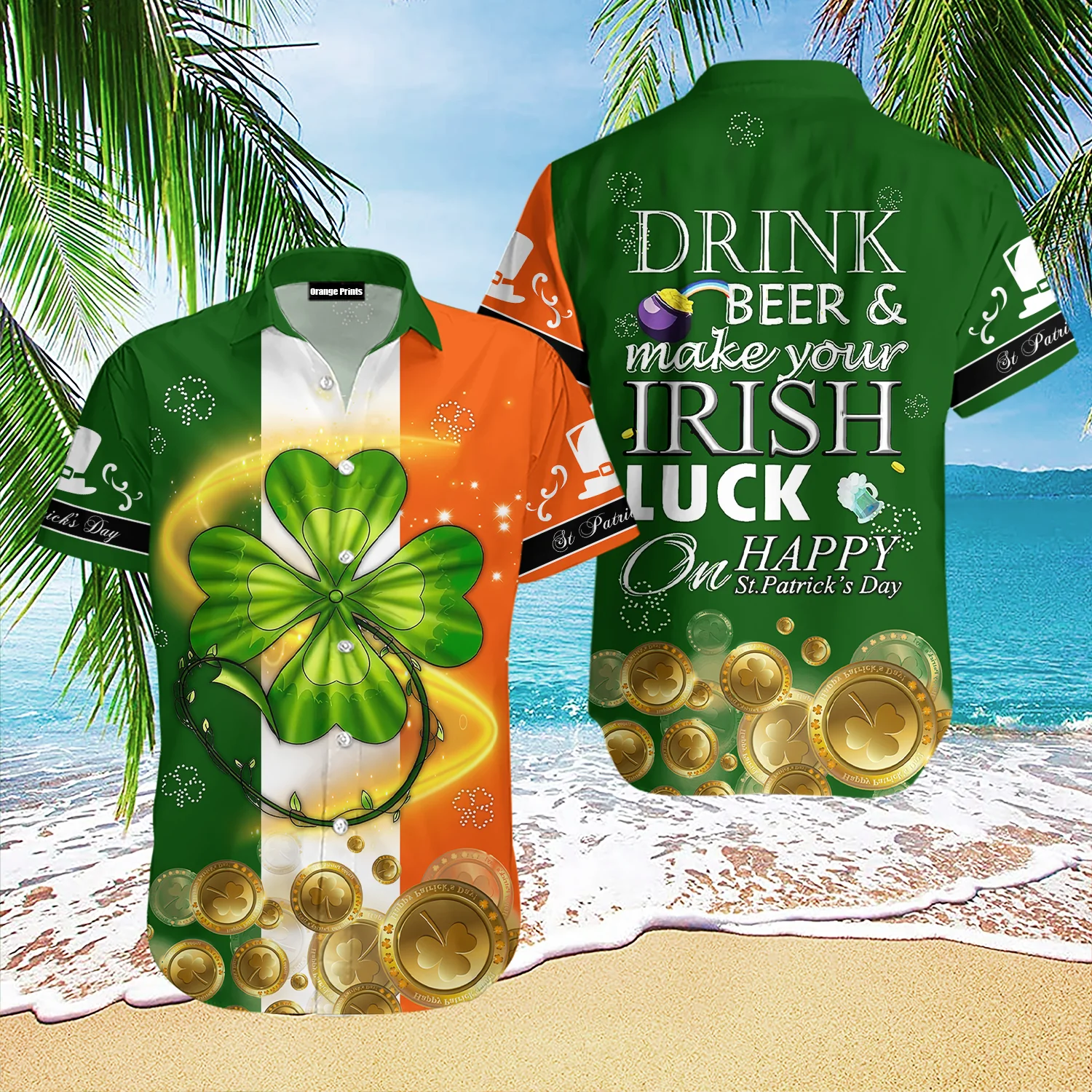 Ireland Flag St Patrick’s Day Trendy Hawaiian Shirt For