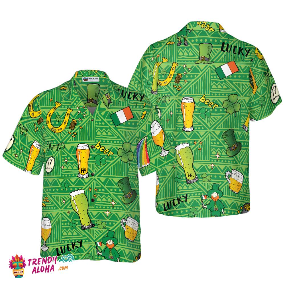 Ireland Pattern Happy Saint Patrick’s Day Hawaiian Shirt