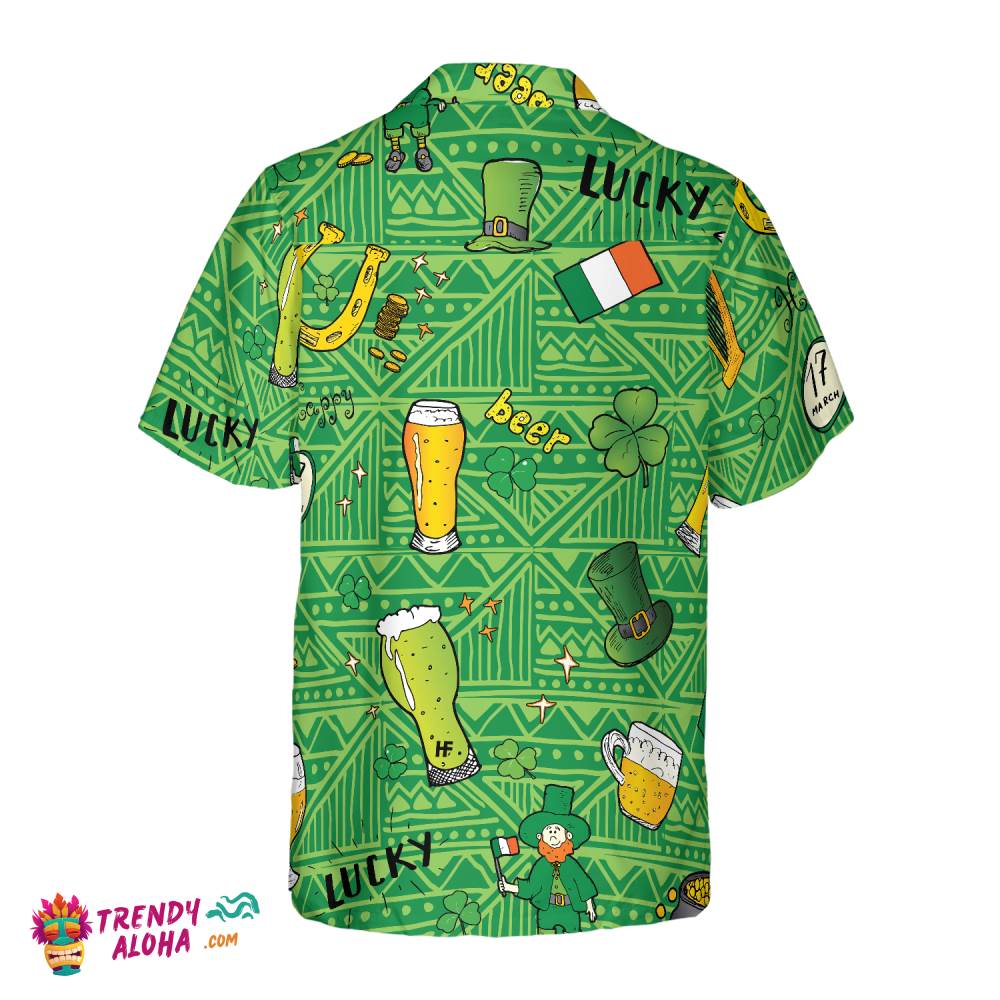 Ireland Pattern Happy Saint Patrick’s Day Hawaiian Shirt