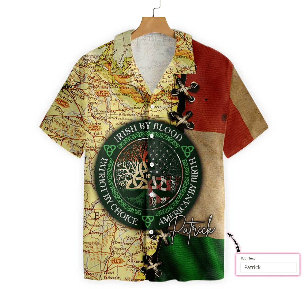 Irish By Blood American By Birth Personalized Hawaii Shirt Aloha Hawaiian Shirt For Summer