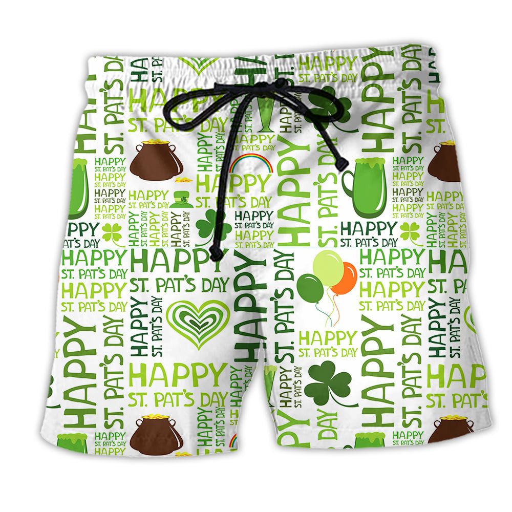 Irish Happy Saint Patrick’s Day Irish Ireland Trendy Aloha Hawaiian Beach Shorts Irish Happy Saint Patrick’s Day Irish Ireland Trendy Aloha Hawaiian Beach Shorts