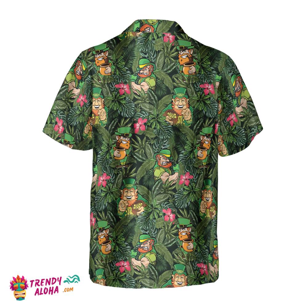 Irish Leprechaun Tropical Hawaiian Shirt
