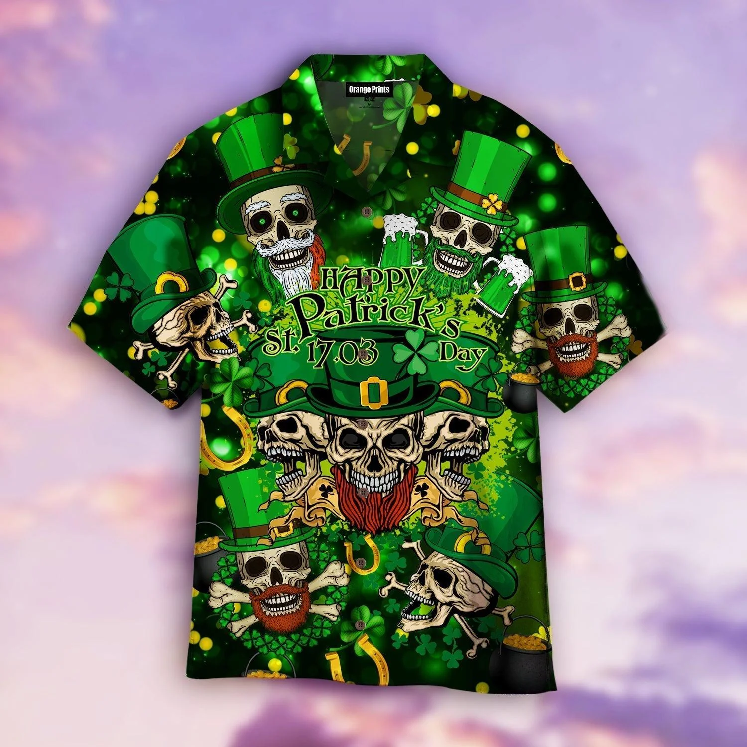 Irish Love Skull Happy Patrick Day Trendy Hawaiian Shirt For