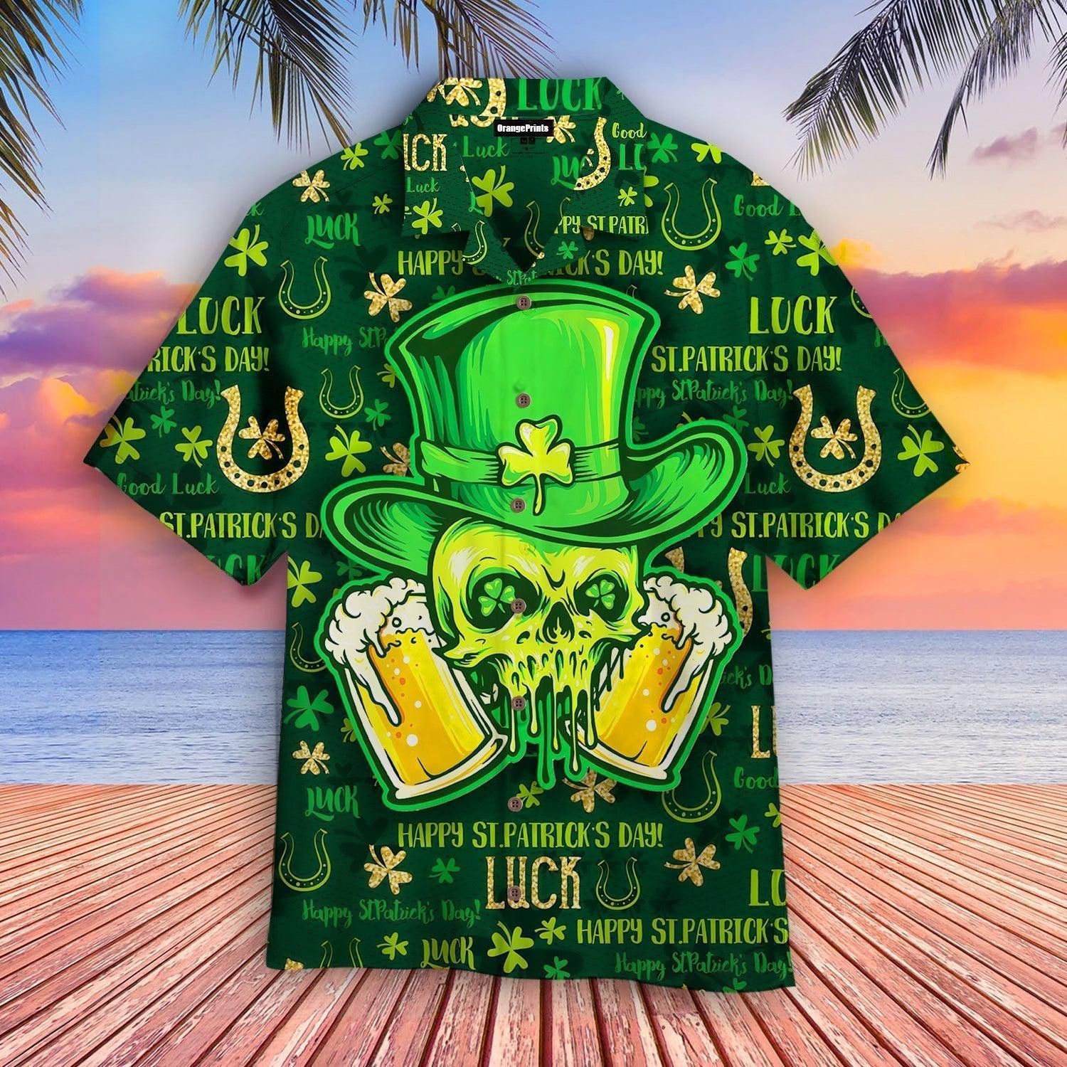 Irish Patrick Day Celebration on Hawaiian Shirt