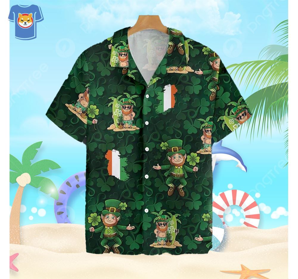 Irish People Proud Leprechaun Hawaiian Shirt For Men And Women