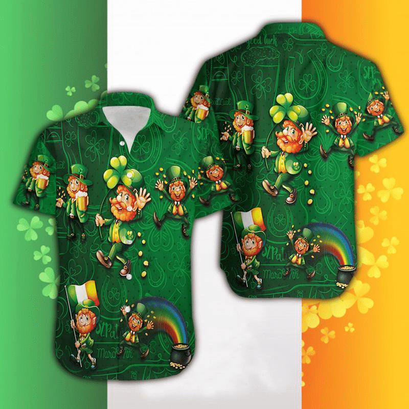 Irish Saint Patrick Day Hawaiian Shirts Aloha Hawaii Shirt Aloha Shirt For Summer