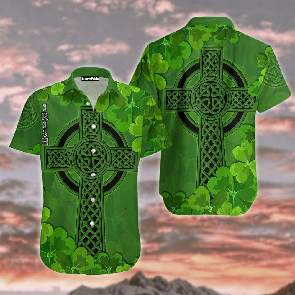 Irish Theme for St Patricks Day on Hawaiian Shirt