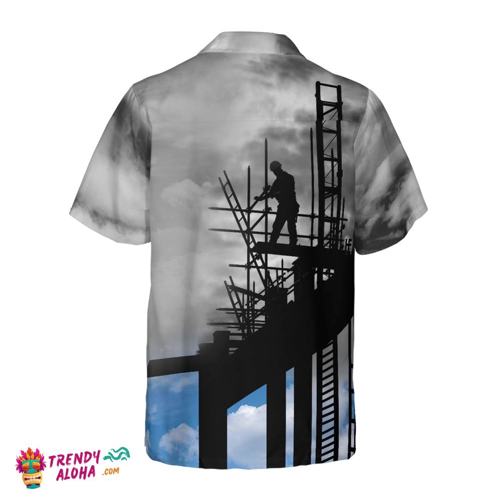Ironworker And Sunset Hawaiian Shirt