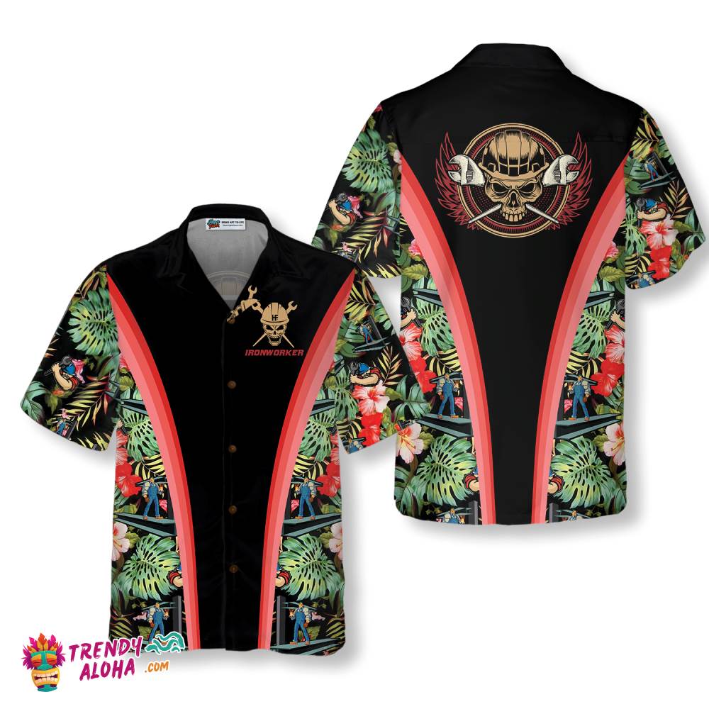 Ironworker Tropical Hawaiian Shirt Ironworker Tropical Hawaiian Shirt