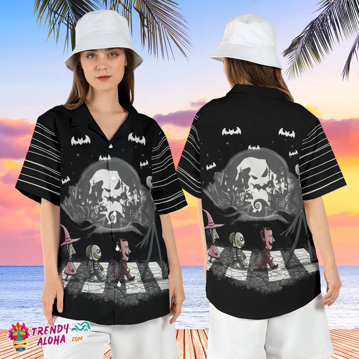 Jack Skellington Babies Abbey Road Halloween Disney Shirt