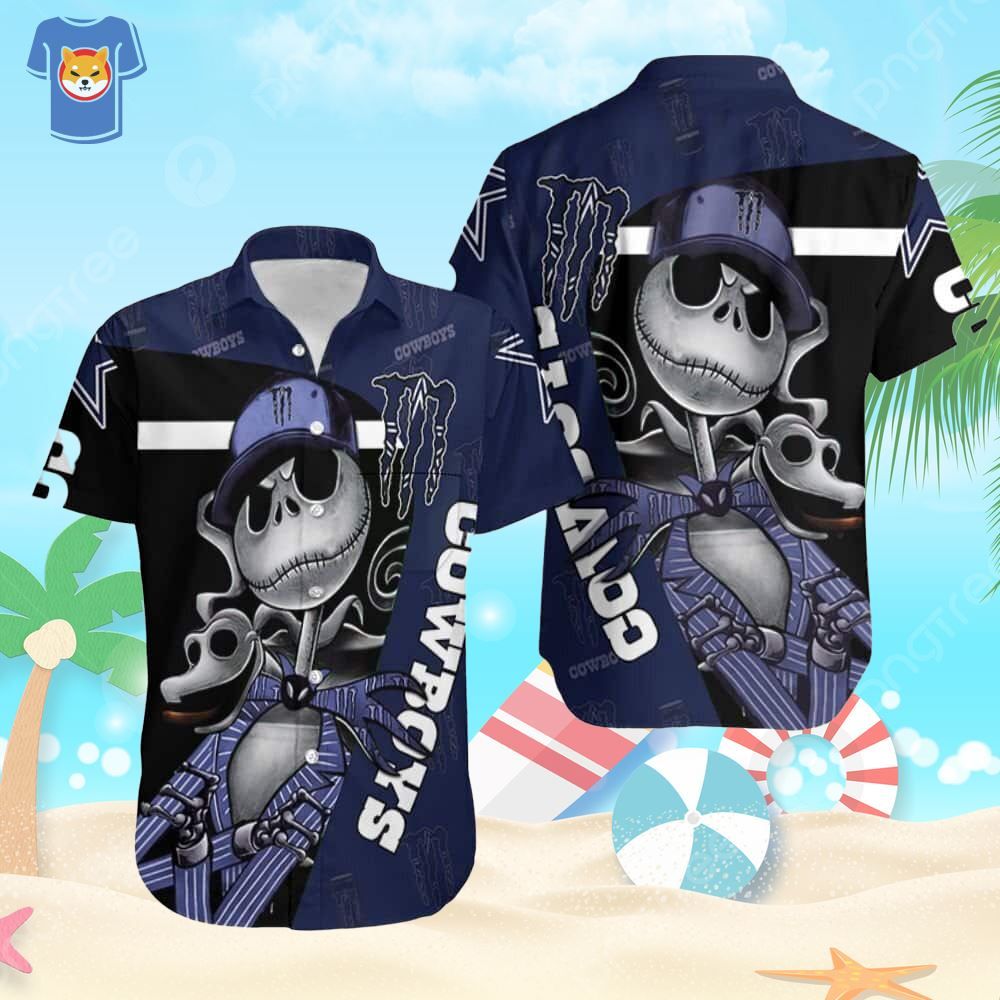 Jack Skellington Monster Dallas Cowboys Beach Gift Shirt