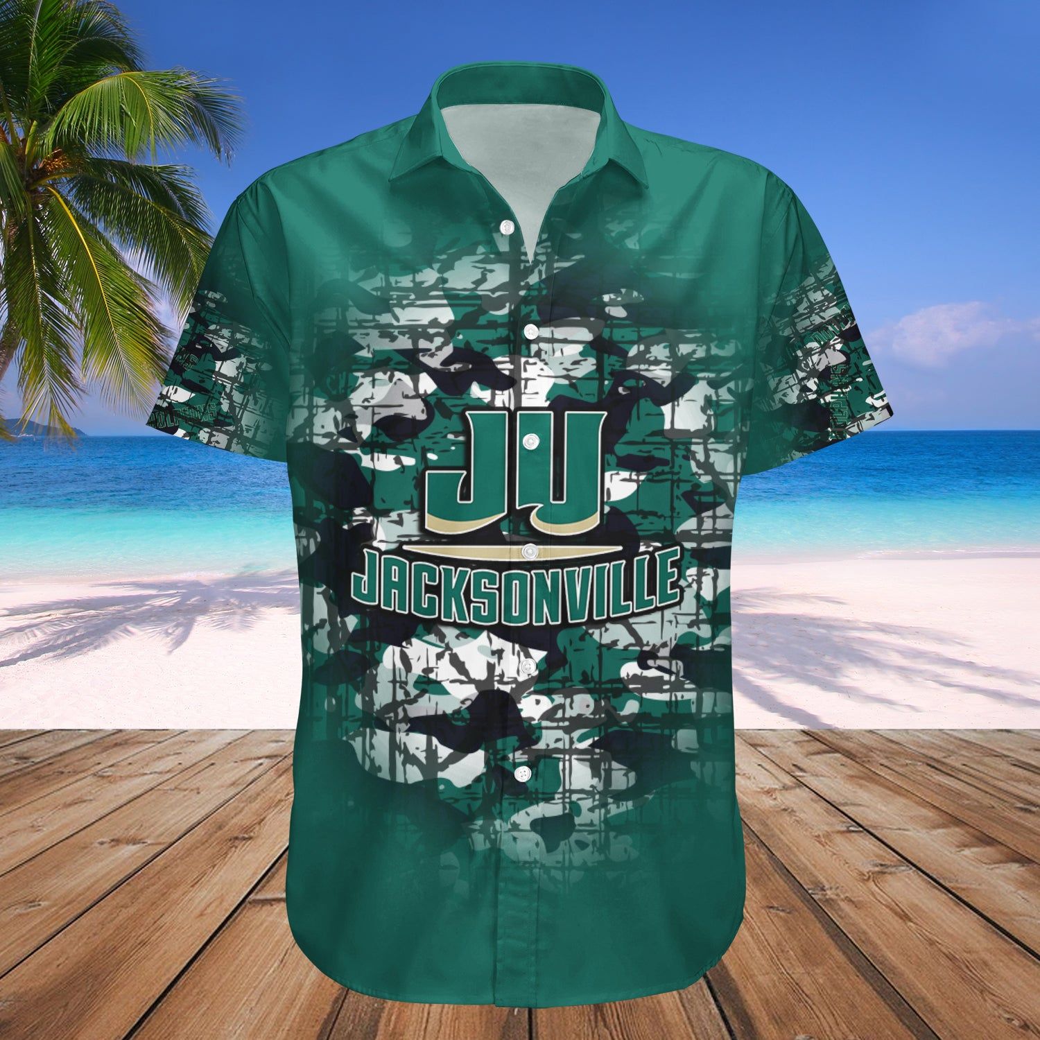 Jacksonville Dolphins Hawaii Shirt Camouflage Vintage – NCAA