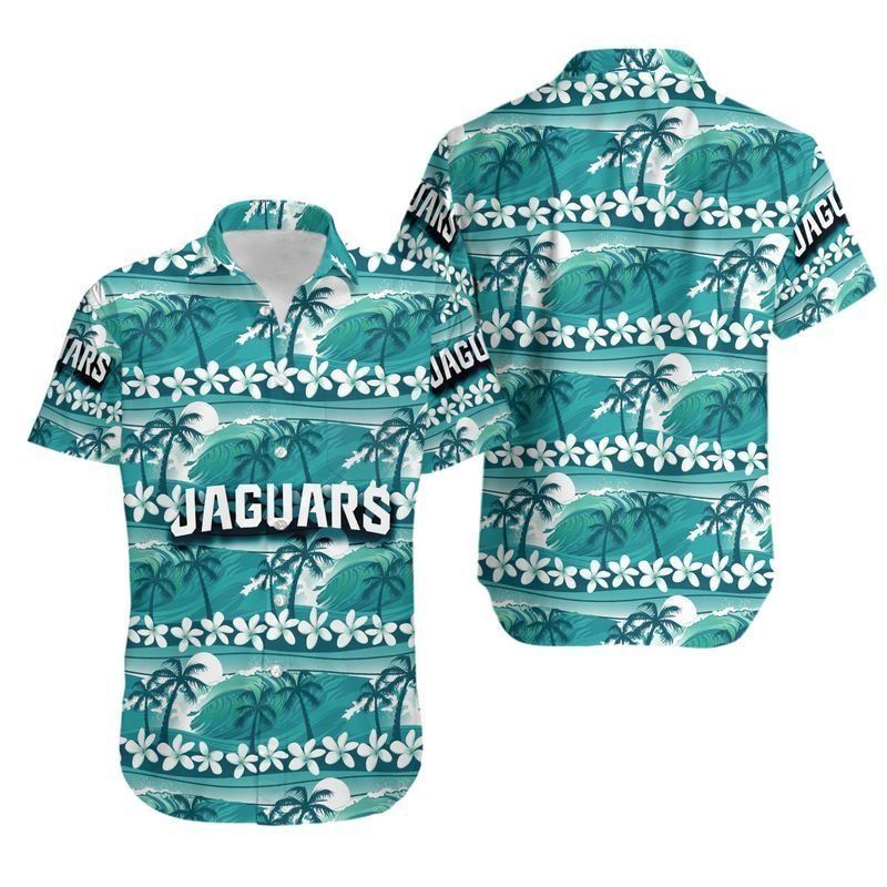 Jacksonville Jaguars Coconut Trees NFL Gift For Fan Hawaii Shirt And Shirt