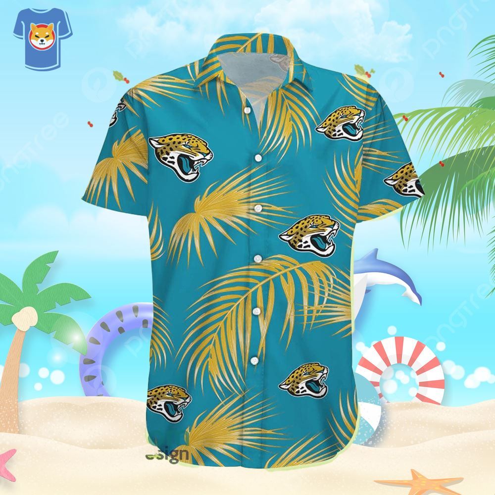 Jacksonville Jaguars Flower Short Sleeve Hawaiian Shirt Best Summer Gift For Fans