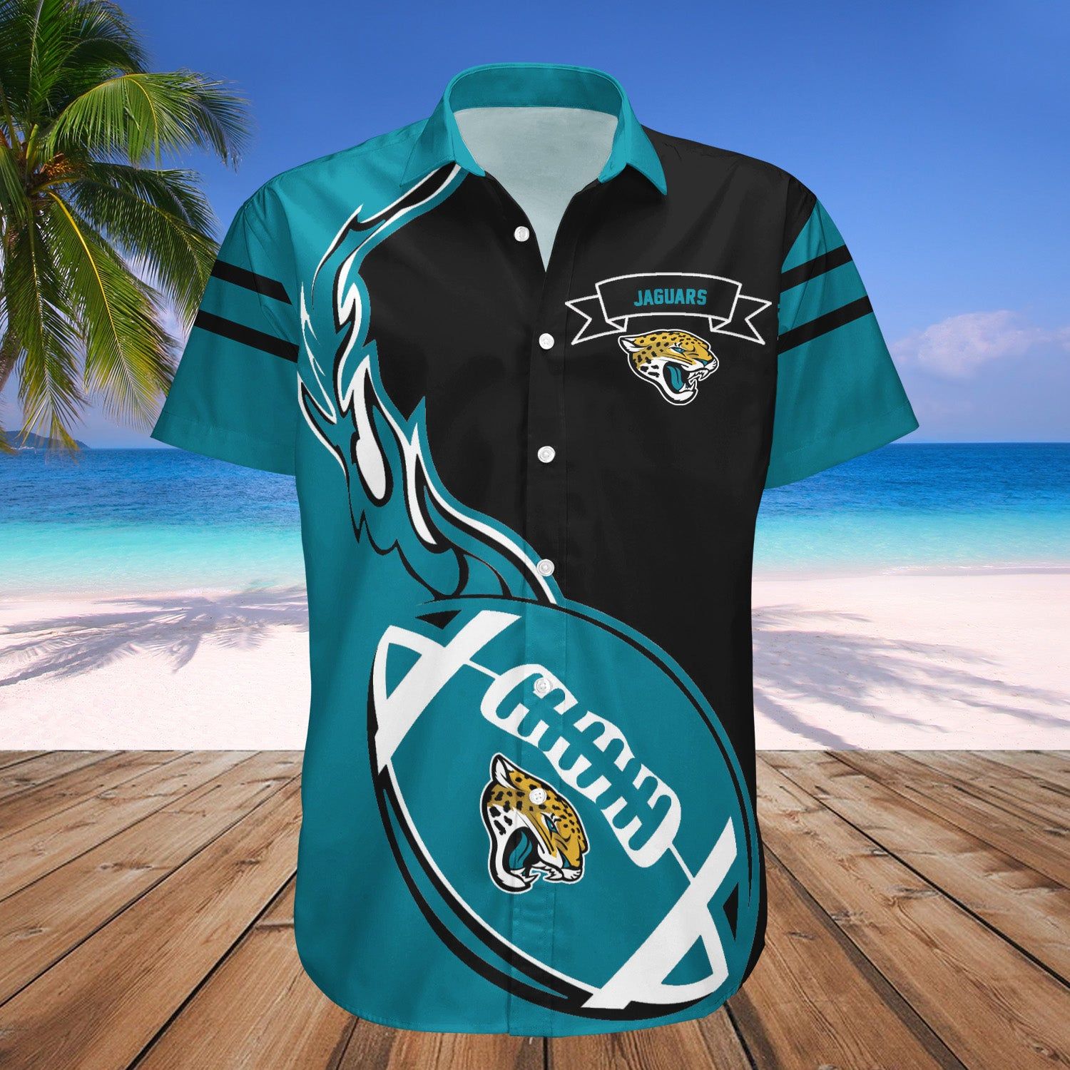 Jacksonville Jaguars Hawaii Shirt Flame Ball – NFL