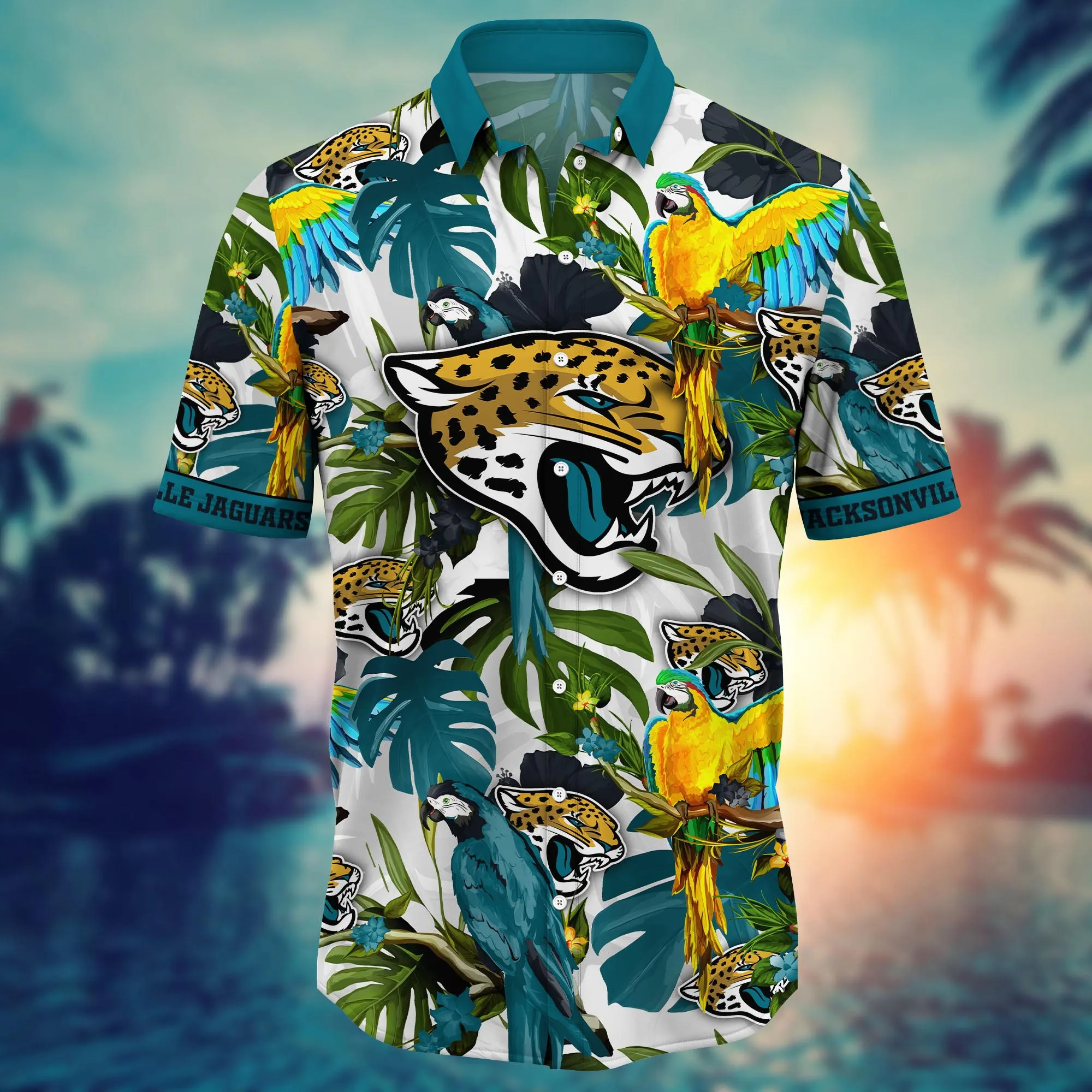 Jacksonville Jaguars NFL Hawaiian Shirt Fresh Mowed Lawnstime Aloha Shirt