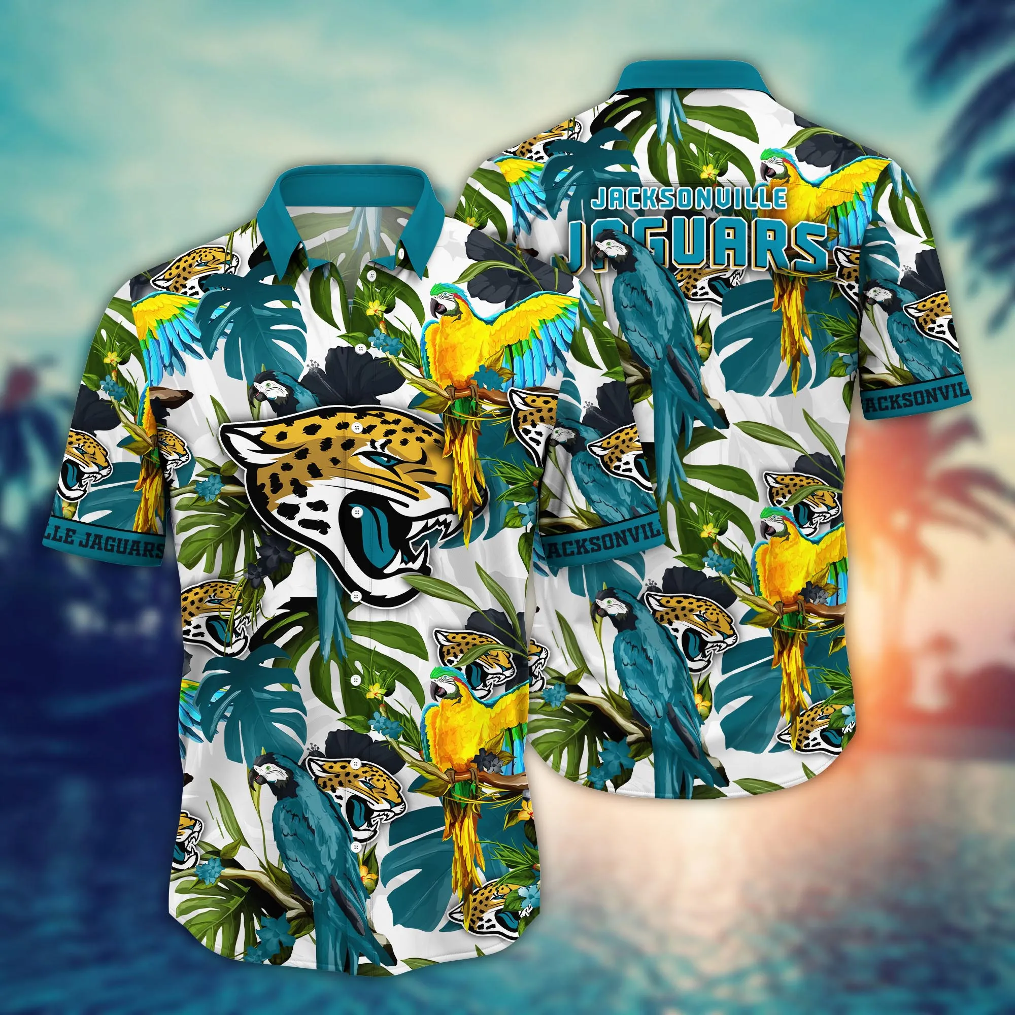 Jacksonville Jaguars NFL Hawaiian Shirt Fresh Mowed Lawnstime Aloha Shirt