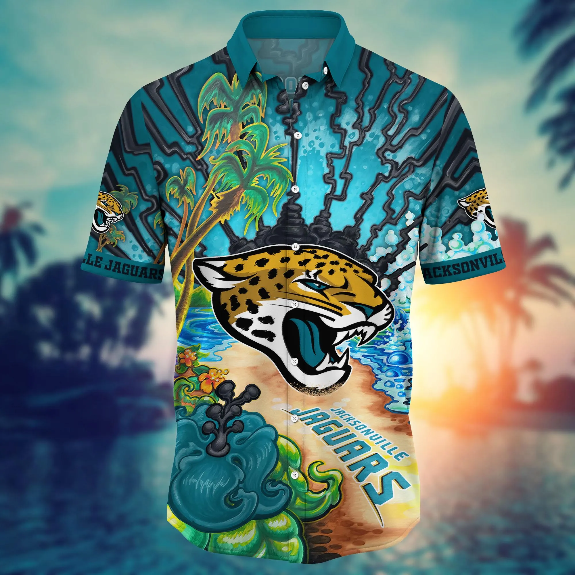 Jacksonville Jaguars NFL Hawaiian Shirt Picnicstime Aloha Shirt