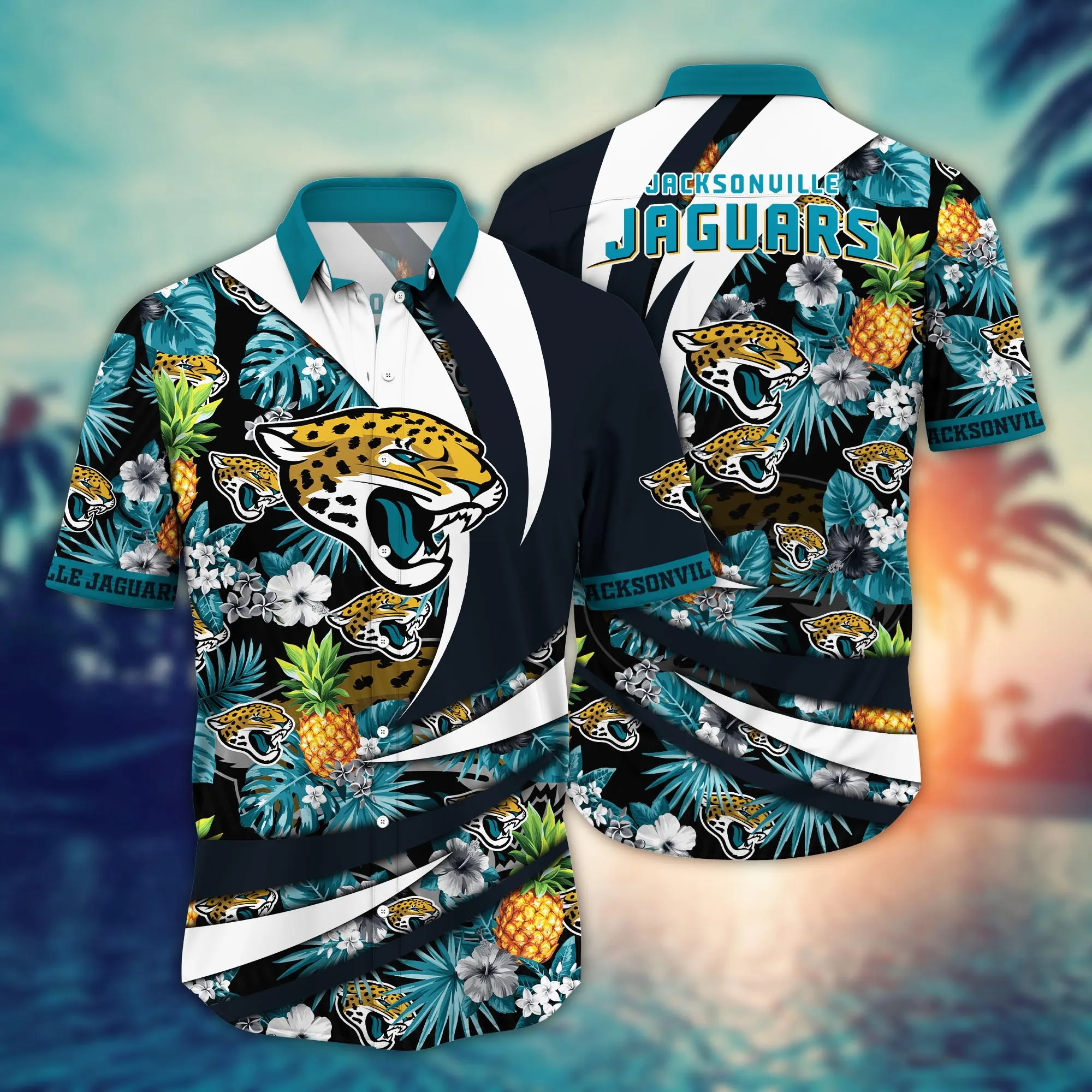 Jacksonville Jaguars NFL Hawaiian Shirt Pool Parties Aloha Shirt Jacksonville Jaguars NFL Hawaiian Shirt Pool Parties Aloha Shirt