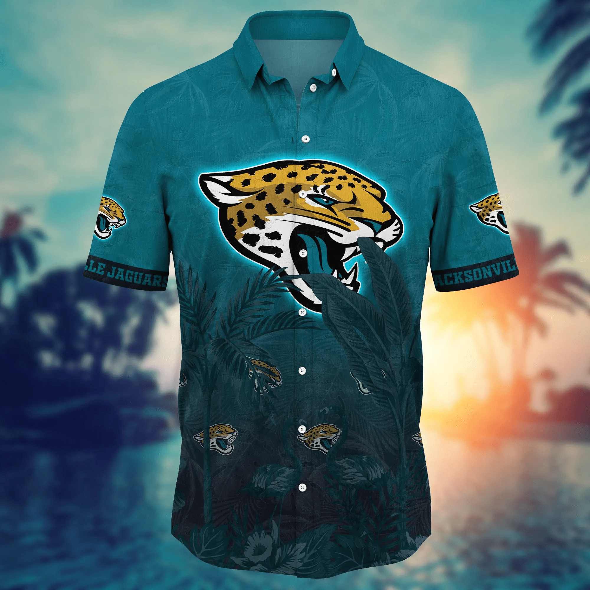 Jacksonville Jaguars NFL Hawaiian Shirt Starry Nightstime Aloha Shirt