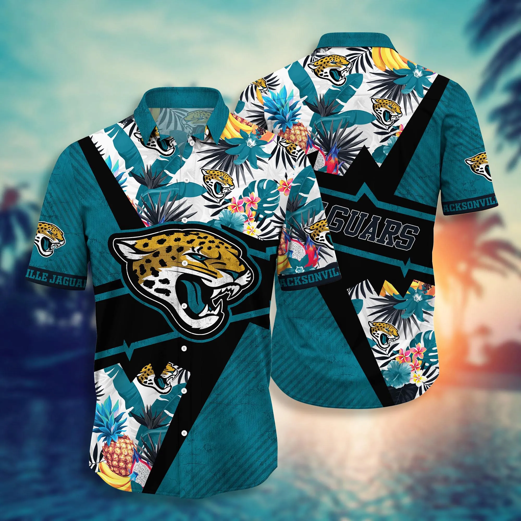 Jacksonville Jaguars NFL Hawaiian Shirt Sun Rays Aloha Shirt