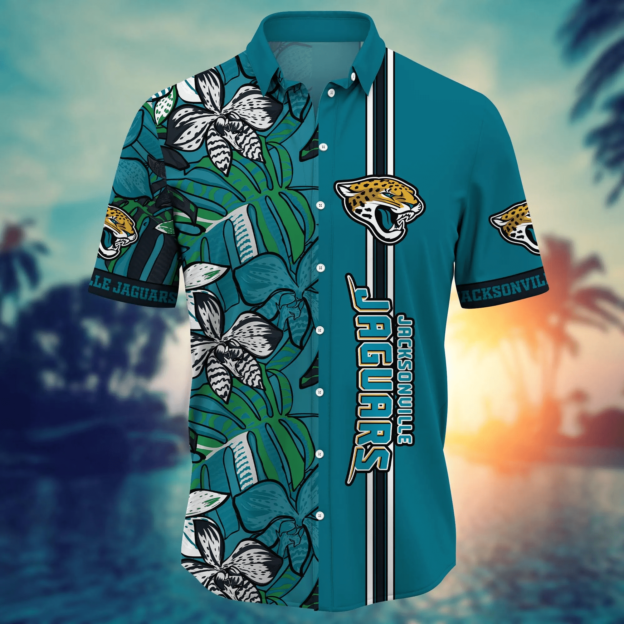 Jacksonville Jaguars NFL Hawaiian Shirt Sun-Up Aloha Shirt