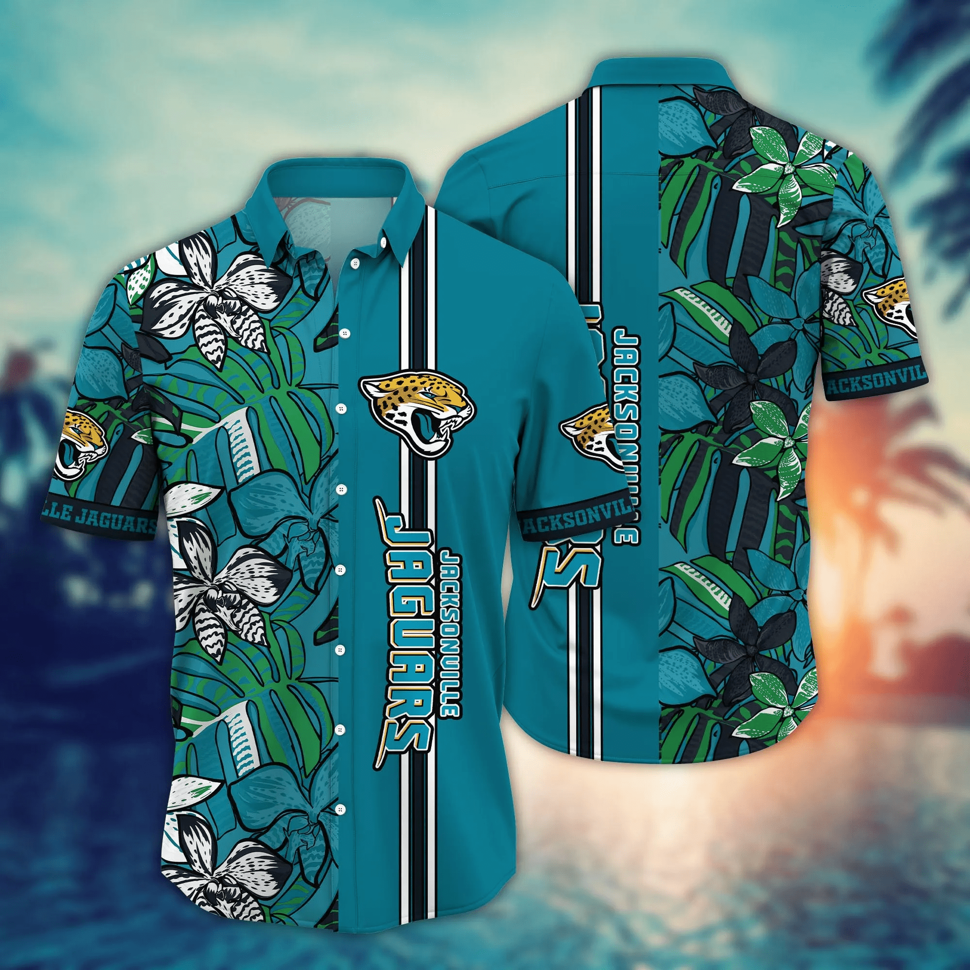 Jacksonville Jaguars NFL Hawaiian Shirt Sun-Up Aloha Shirt