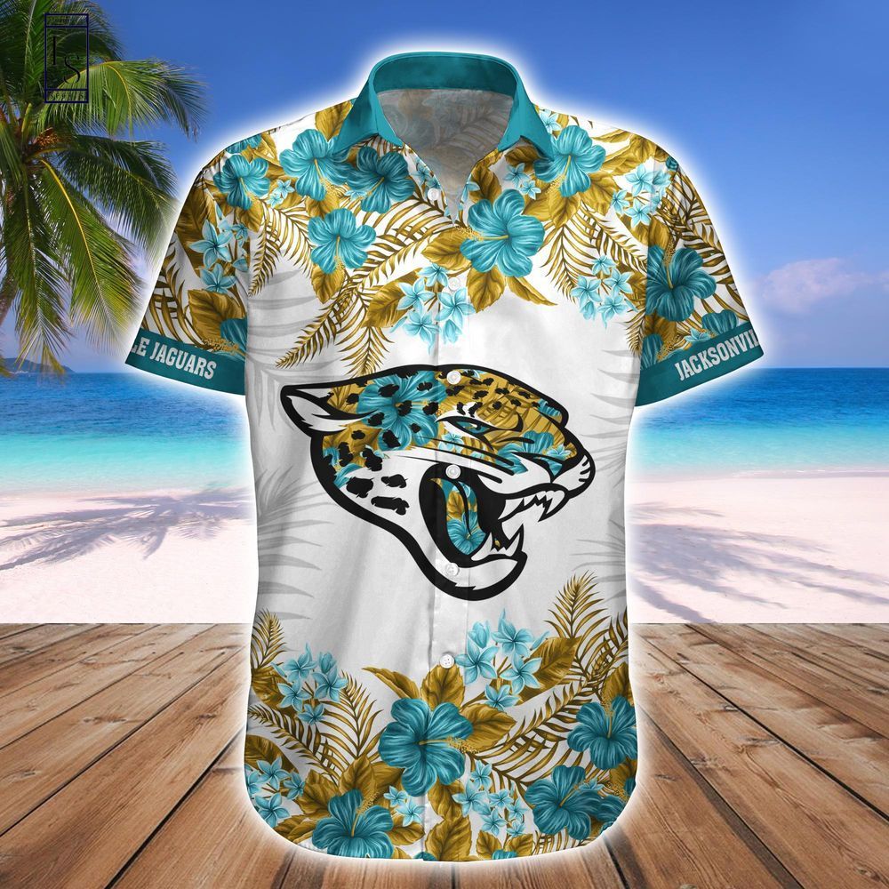 Jacksonville Jaguars Tropical Style Hawaiian Shirt Short Combo Set