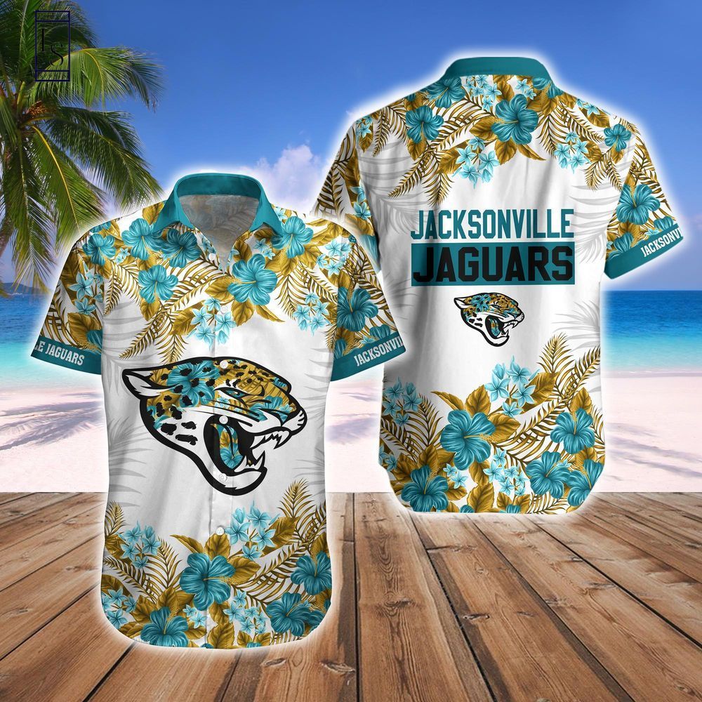 Jacksonville Jaguars Tropical Style Hawaiian Shirt Short Combo Set
