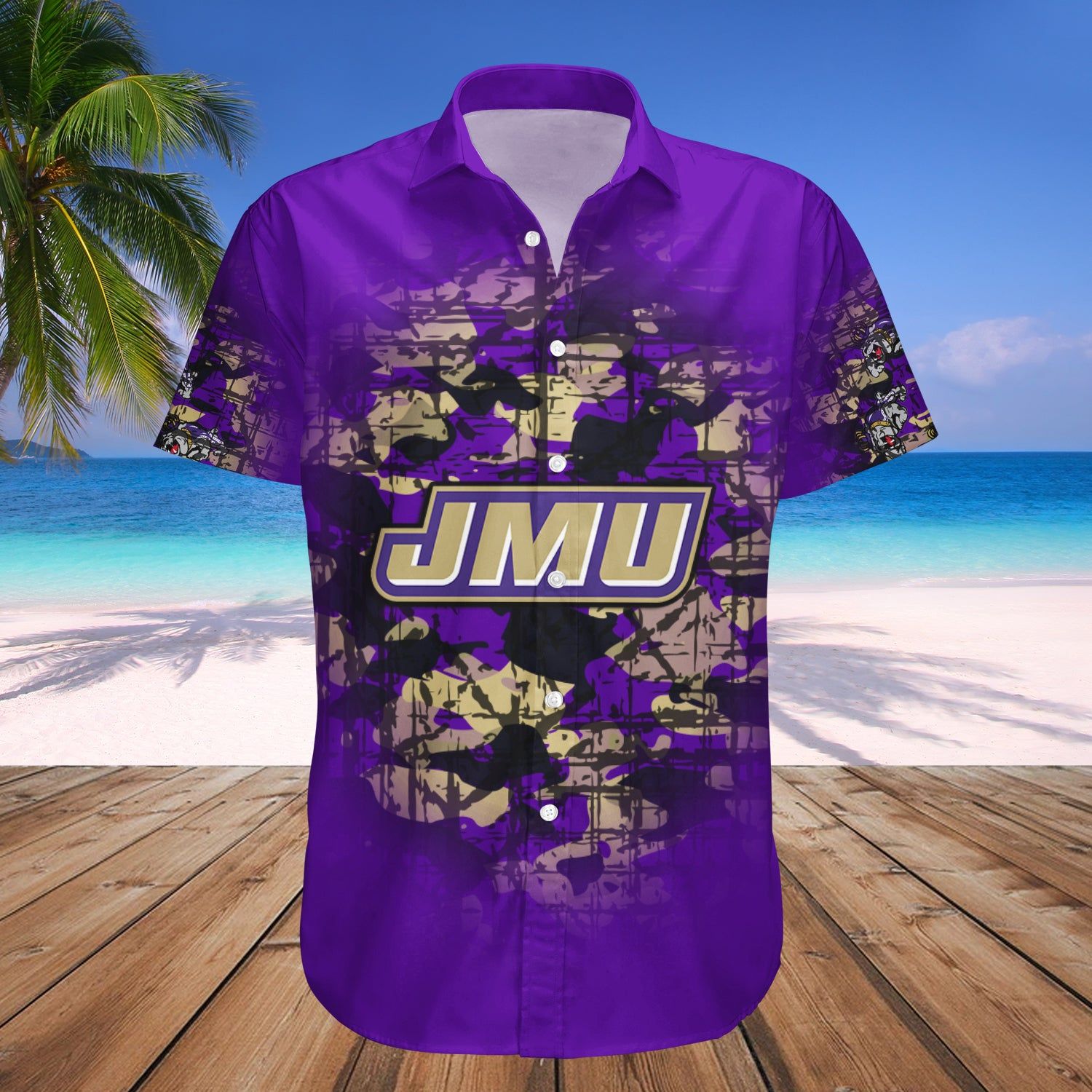 James Madison Dukes Hawaii Shirt Camouflage Vintage – NCAA