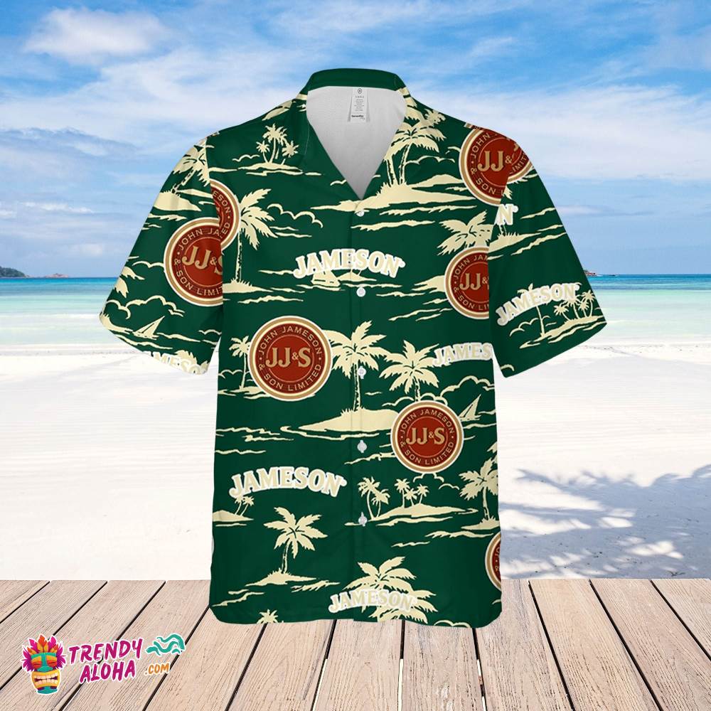 Jameson Hawaiian Beach Pattern Shirt, Hawaii Beer Shirt, Jameson Hawaiian Summer Shirt, Jameson Aloha Shirt