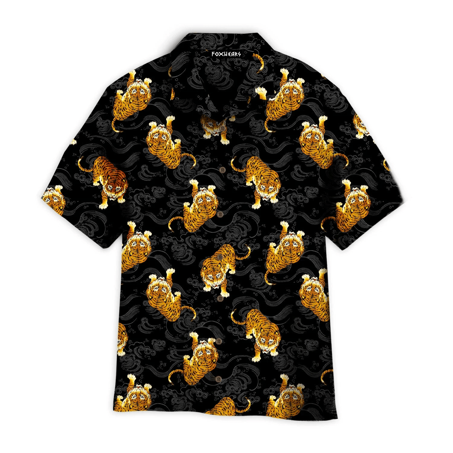 Japanese Tiger Hawaiian Shirt For Aloha Shirt