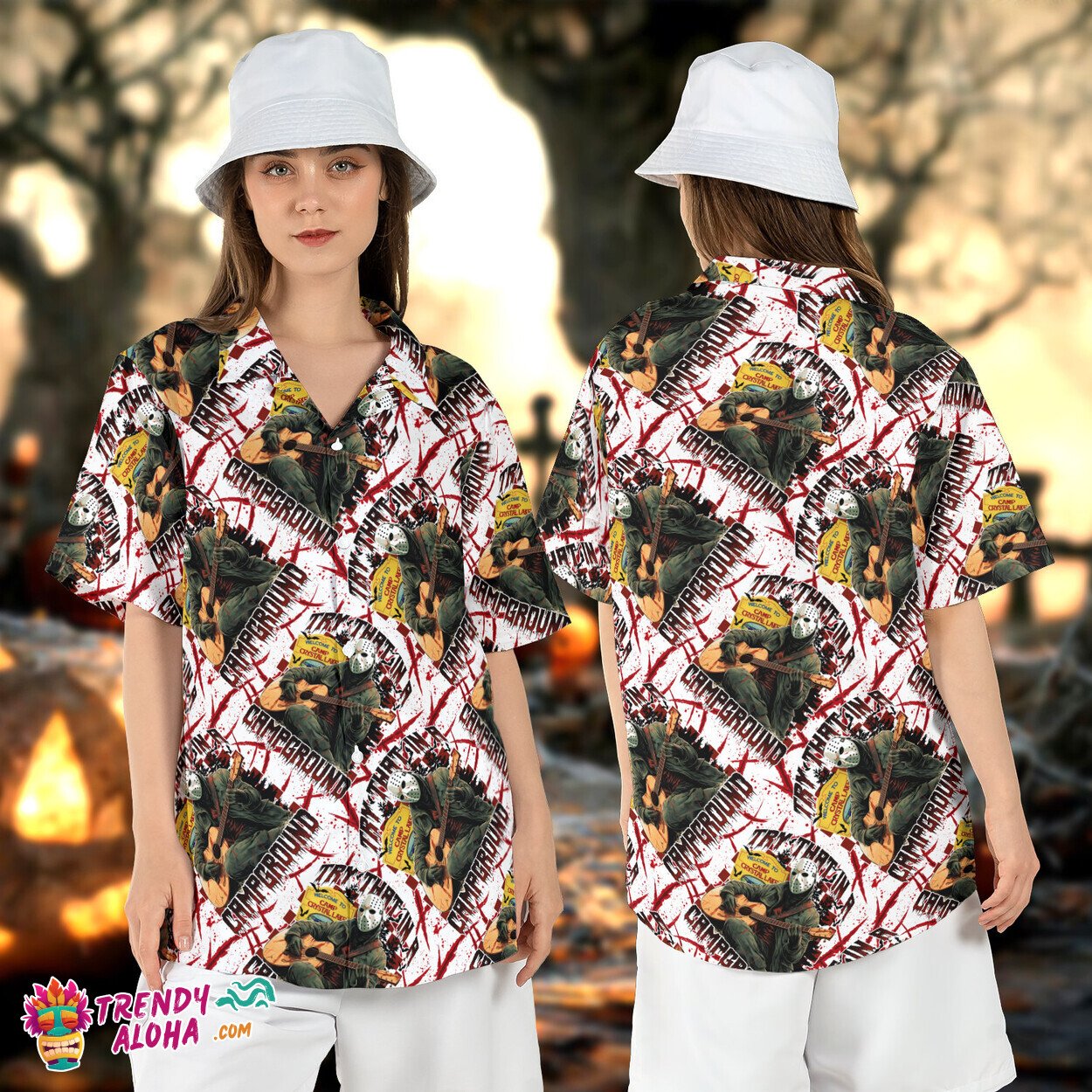 Jason Voorhees Campground Western Halloween Country Shirt
