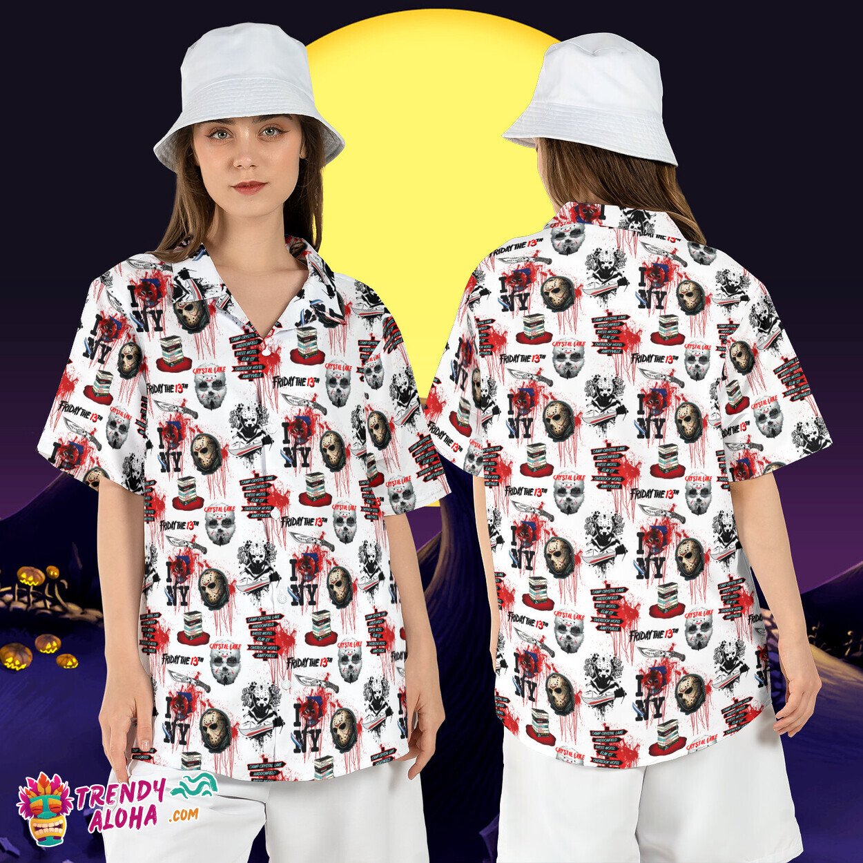 Jason Voorhees Friday 13th Horror Halloween Crystal Lake Tee