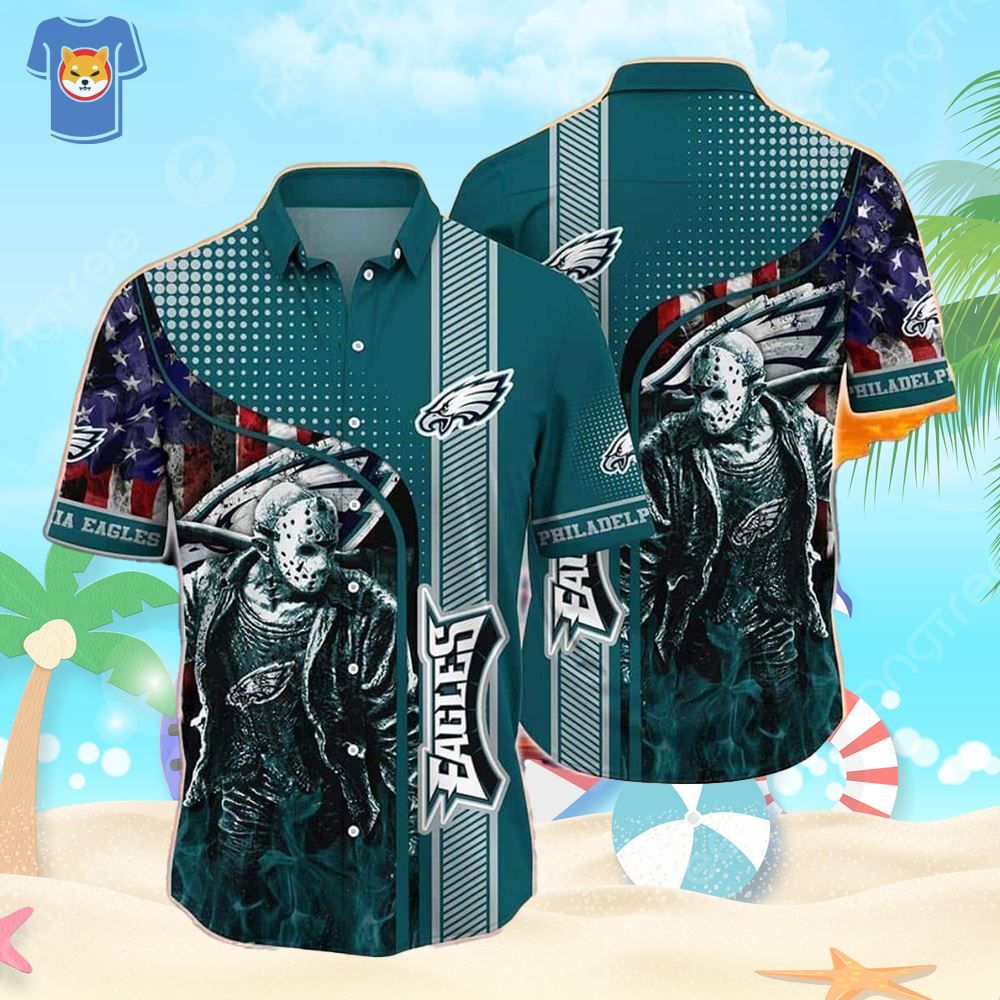 Jason Voorhees NFL Philadelphia Eagles Hawaiian Shirt