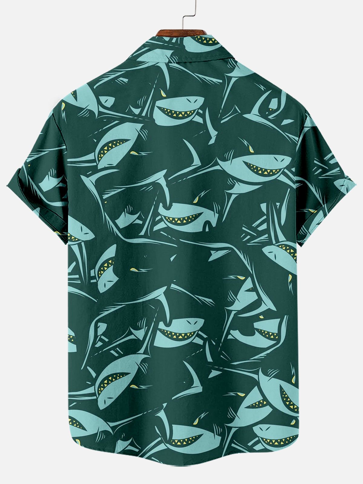 Jawsome Tides: Shark Theme Aloha Shirt