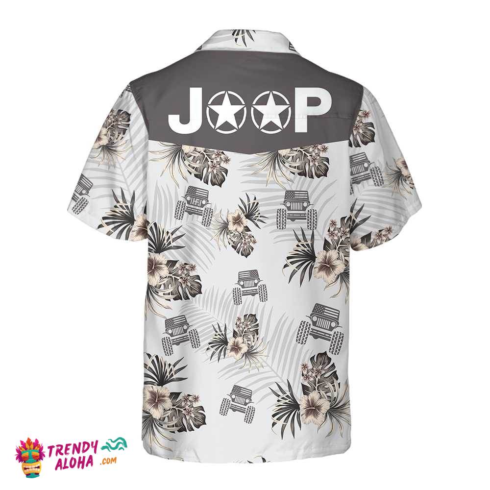 Jeep And Hibiscus Pattern Hawaiian Shirt, Tropical Jeep Shirt For Men & Women