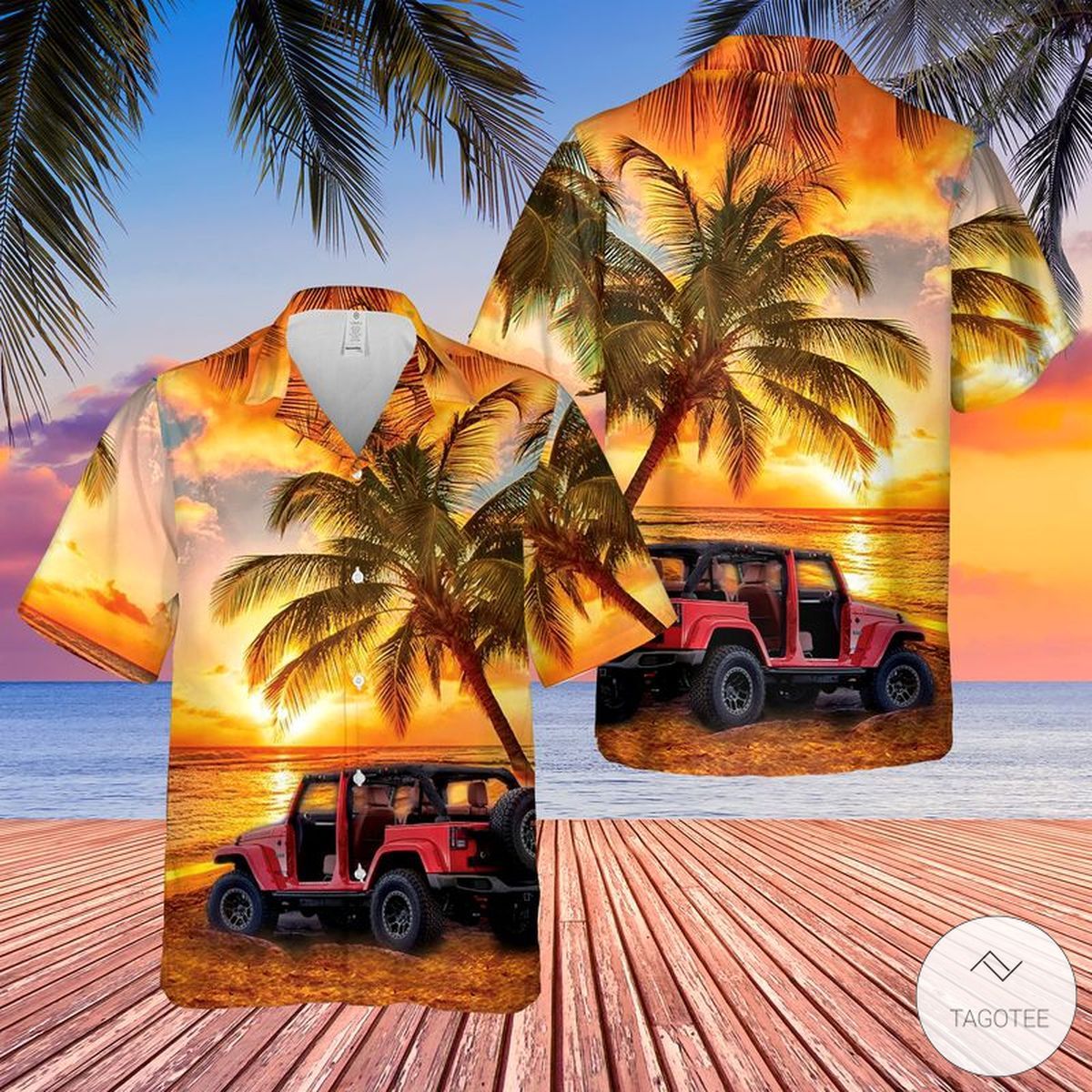 Jeep BeacSun Inspired Hawaiian Shirt Collection