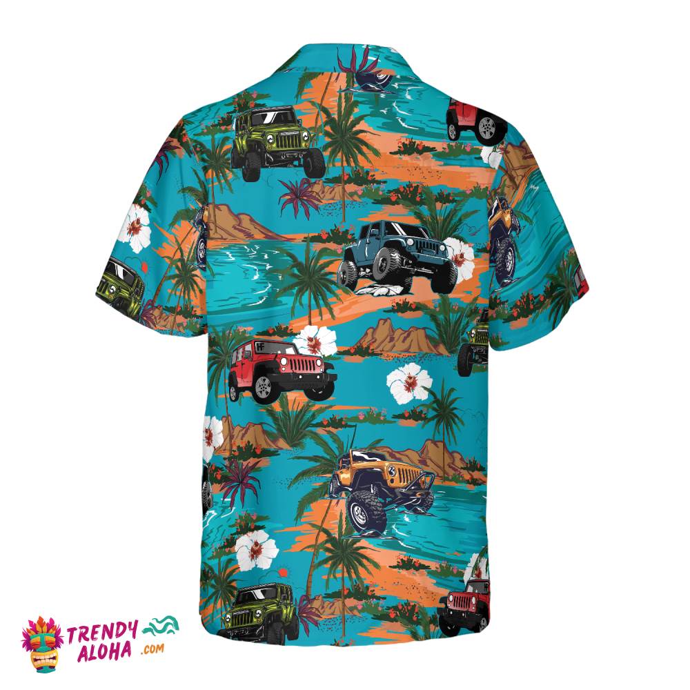 Jeep Car Retro Summer Hawaiian Shirt