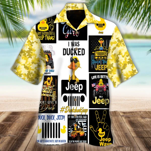 Jeep Duck Trendy Hawaiian Shirt, Summer Trendy Hawaiian Shirt For Men, Women
