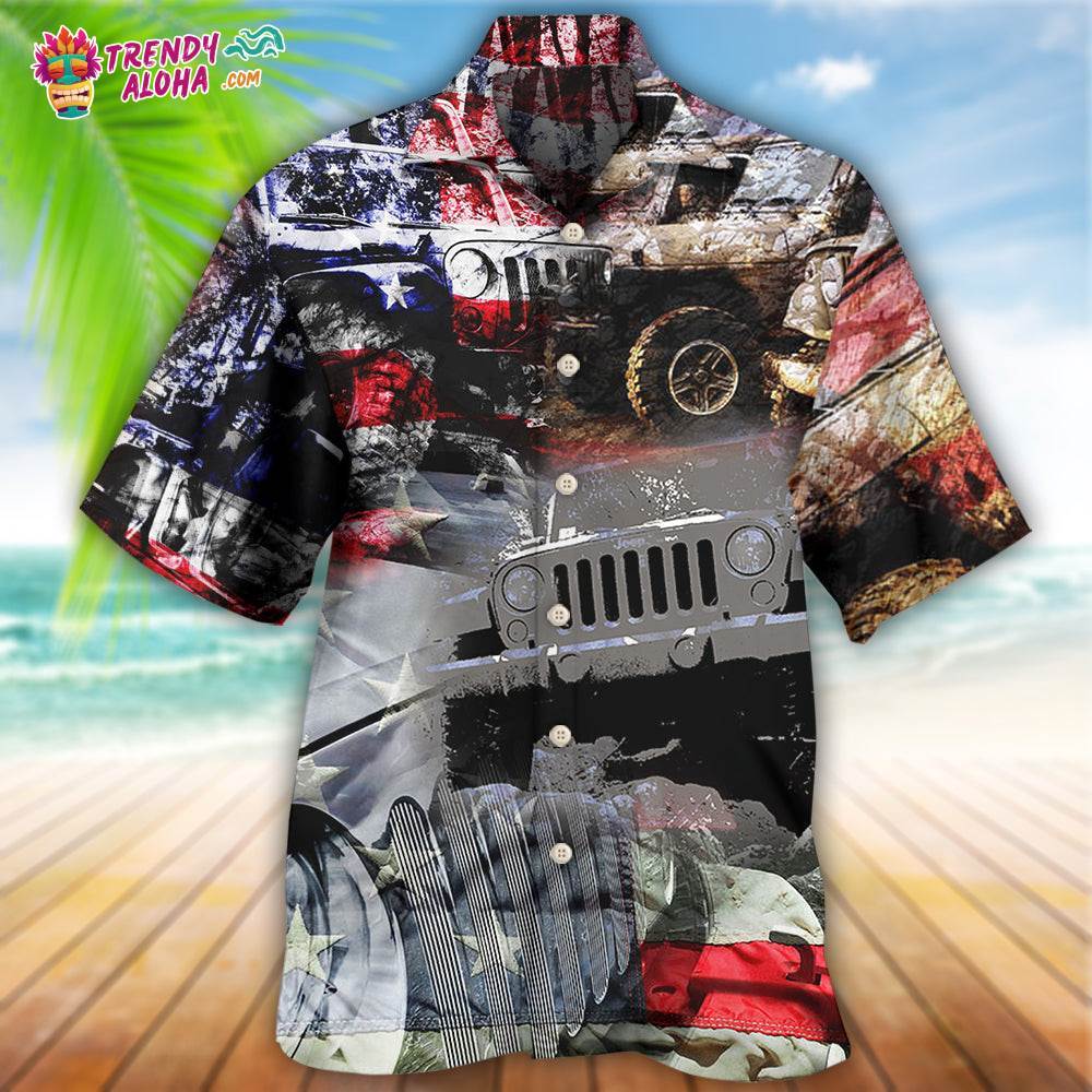 Jeep Independence Day Hawaiian Shirt – Trendy Aloha