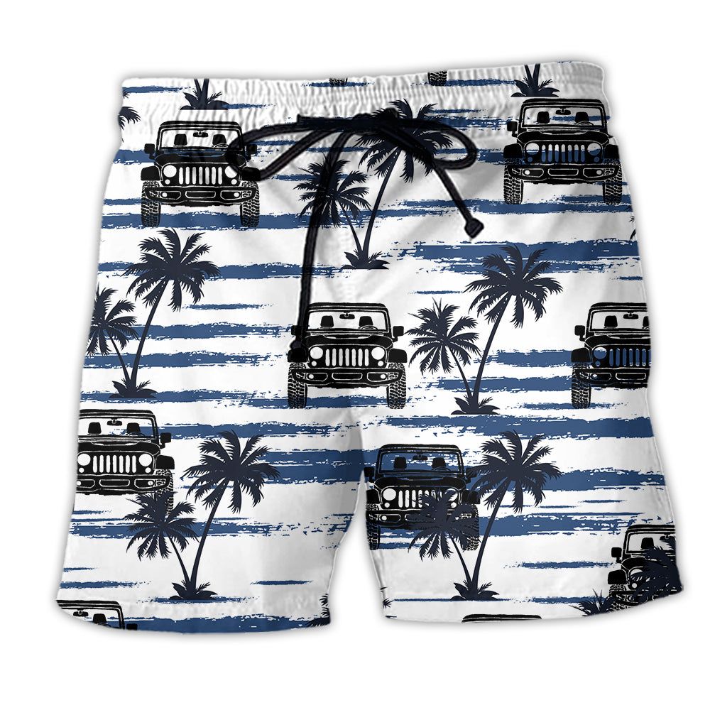 Jeep Lover Tropical Coconut Trendy Aloha Hawaiian Beach Shorts Jeep Lover Tropical Coconut Trendy Aloha Hawaiian Beach Shorts