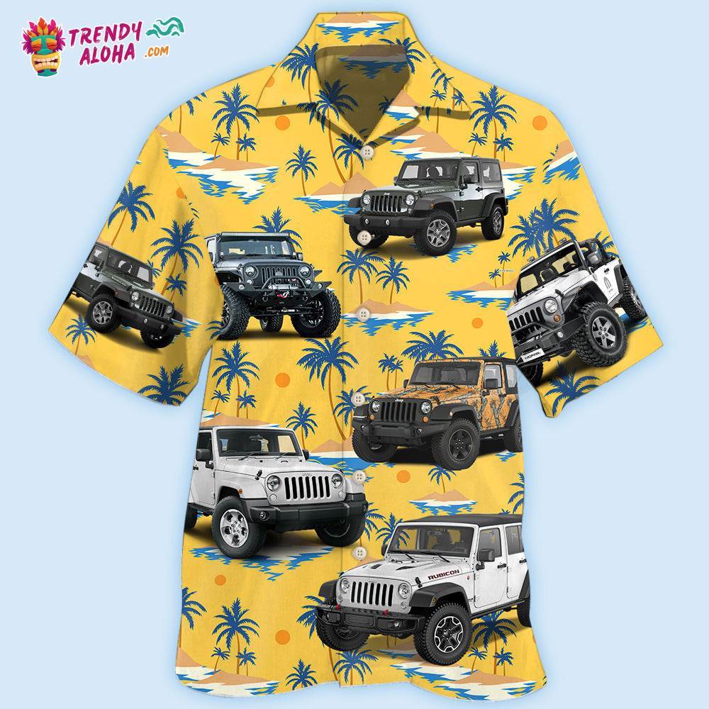 Jeep Stunning Tropical Style Hawaiian Shirt – Trendy Aloha