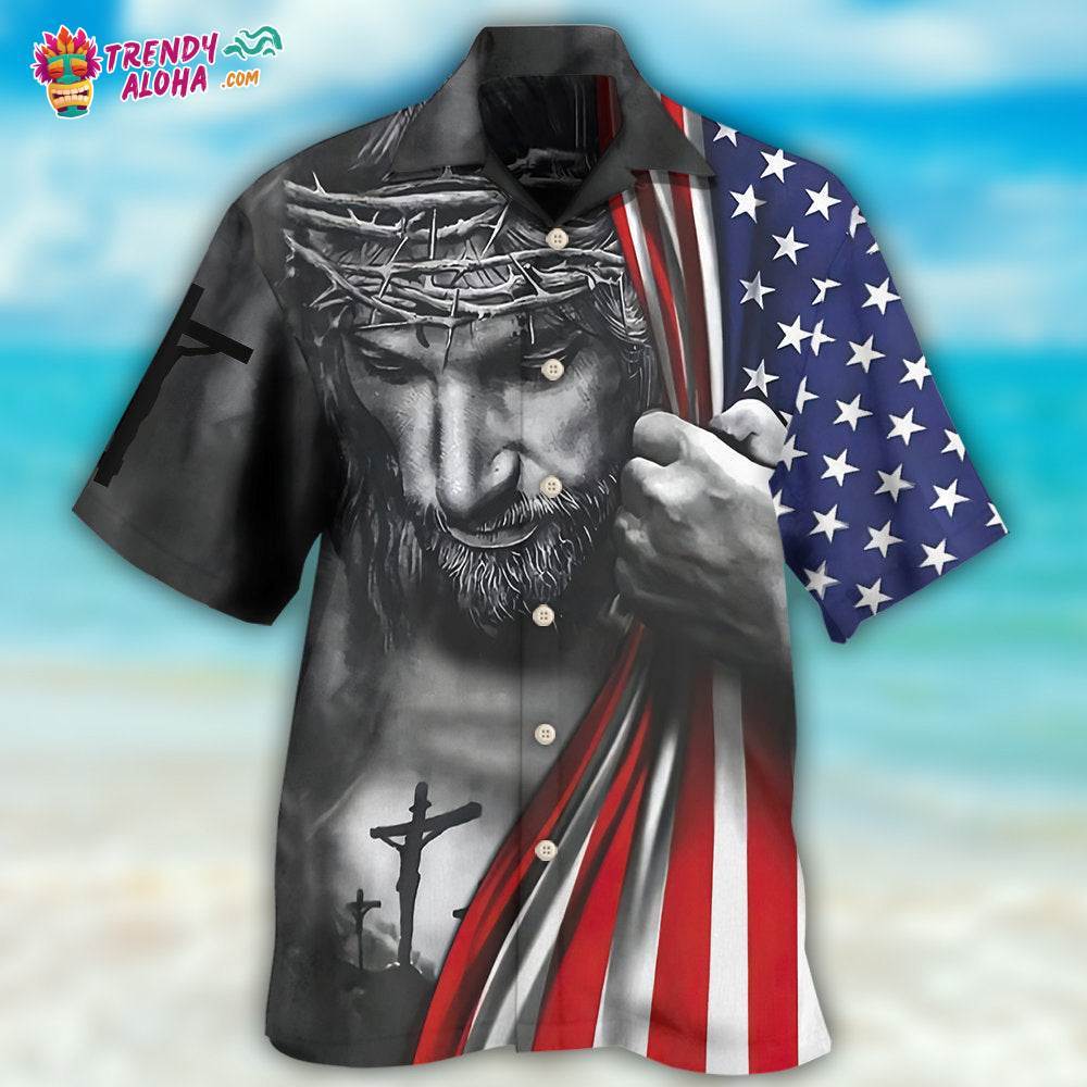 Jesus America Don’T Be Afraid Just Have Faith Hawaiian Shirt – Trendy Aloha
